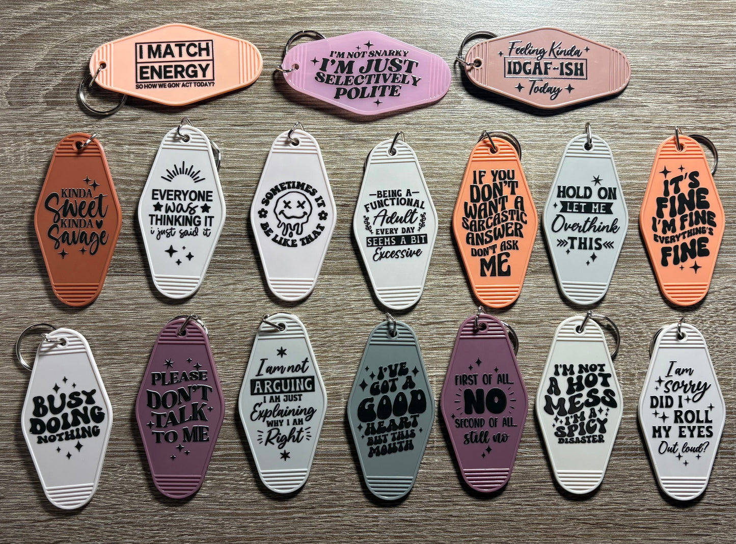 Sarcasm Keychains