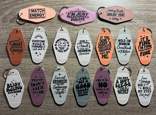 Sarcasm Keychains